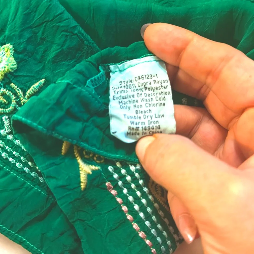 JOHNNY WAS Tie Front Top Size S - Picture 5 of 6